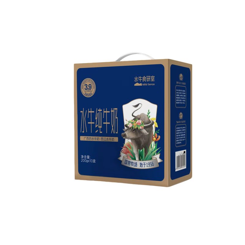 域乳珍品水牛纯牛乳 200g×10盒 礼盒装产品图